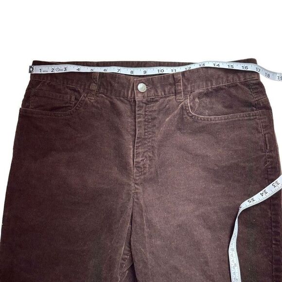 Vintage Lauren Jeans Co Ralph Lauren Women Brown Corduroy Classic Straight Jeans - Picture 5 of 10